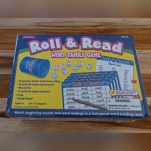 NWT Lakeshore Roll & Read Word Family Game